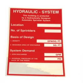 Sticker Hydroscope Reflective Vinyl Sticker 5 x 7 Hydraulic System - ARGCO.COM