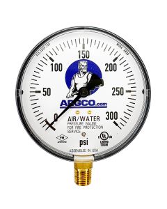 Fire Sprinkler Gauge 300#  Air/Water (UL/FM) USA
