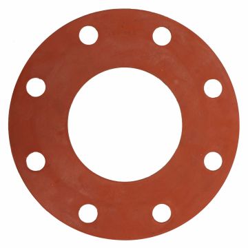 Gasket Pipe Flange Red Rubber Full Face  150#* 14" x 1/8"