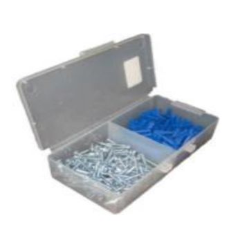 Blue Pl Anchor Kit with #10 PhillIPS/ Slot Combo Screw 100PC