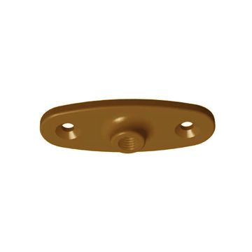Ceiling Flange 1/2" Copper Color Epoxy Coated w/Bolt Thread