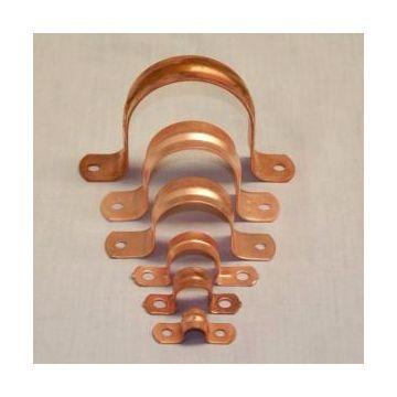Two Hole Copper Coated Tubing Straps 1/2" (100/1000/6.5#)