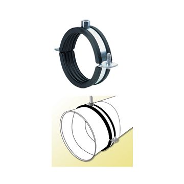 Spiral Duct Cushion Clamp  6" W/Rubber Lining (50/31#)