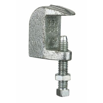 Beam Clamp Wide Throat Galvanized 3/8" (UL/FM)