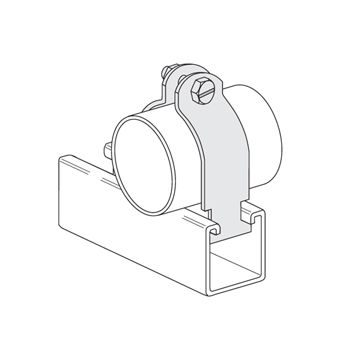 Strut(Channel)Pipe Clamp 1/2"IPS, 3/4"CPS,  Galv