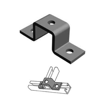 Strut Fitting Channel Support 3 Hole 5-3/8x1-5/8x1-3/4"(U10)