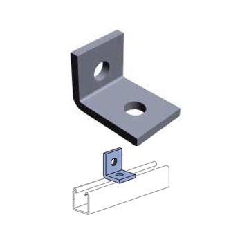 Strut Angle Fitting 90° Two Hole 2" x 1-7/8" (50)