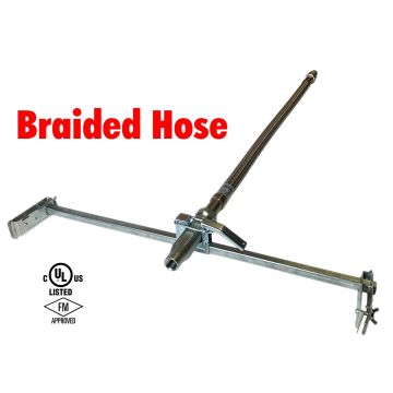 Fire Sprinkler Flexible Drop Hose 40" (3/4") Braided with preassembled bracket UL/FM