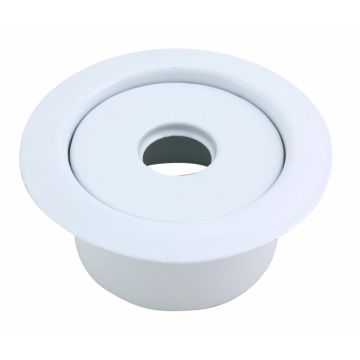 Escutcheon Recessed (Large) WH 1/2" IPS