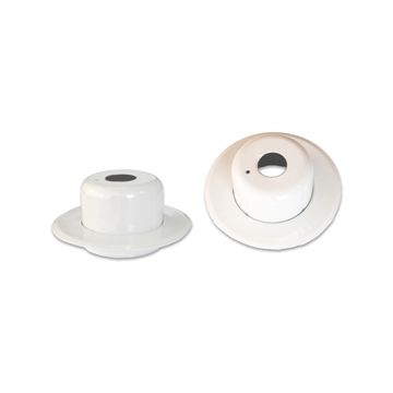 Escutcheon Pendant 2pc Set Std 401 Cup 1/2"& Flush Skirt WH