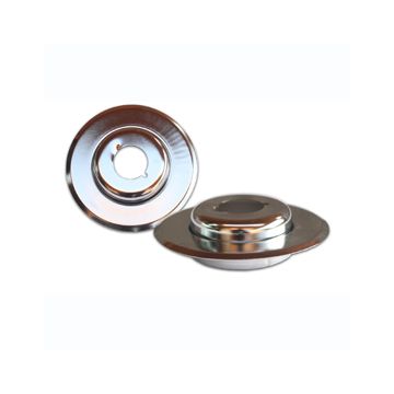 Escutcheon Pendant 2pc Set Short Cup 1/2" & Flush Skirt CP