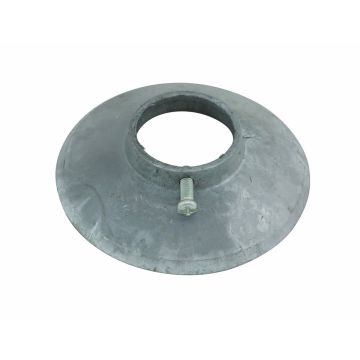 Wall Plate 1-1/4" IPS Galvanized w/Set Screw