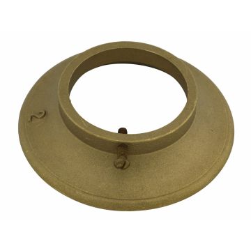 Wall Plate Cast Brass 6" IPS w/ Set Screw