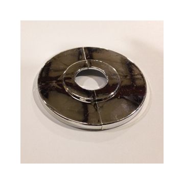 Escutcheon Replacement 1PC Plastic CP Split 1/4" X 1/2"IPS