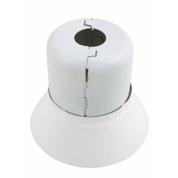 Escutcheon Replacement 2PC Steel Split Cup W/Standard Skt WH 1/2"IP