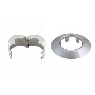 Escutcheon Repl 2PC Steel Split Cup W/SH Taper Skt CP 1/2"