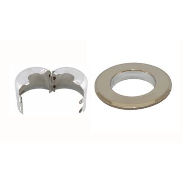 Escutcheon Repl 2PC Steel Split Cup W/Flush Skirt CP 1/2"
