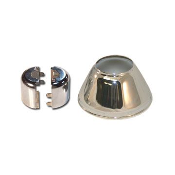 Escutcheon Repl 2PC Stl Split Cup W/Extra Deep Skt CP 1/2"