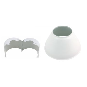 Escutcheon Repl 2PC Stl Split Cup w/Extra Deep Skt WH 1/2"
