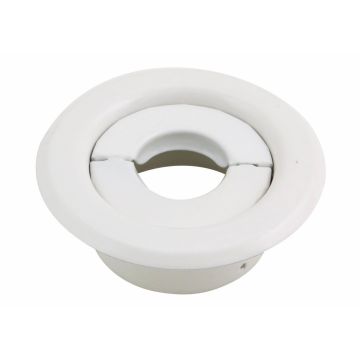 Escutcheon Repl 2PC Recessed W/Split Inner Ring WH 1/2"IPS