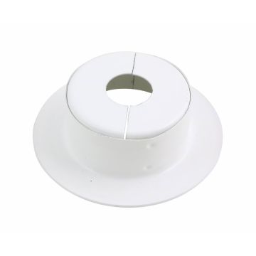 Escutcheon Replacement 1pc Alum WH Split 1/2" Deep w/ Skirt 1/2"