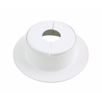 Escutcheon Replacement 1pc Alum WH Split 3/4" Deep w/ Skirt 1/2"