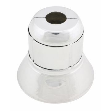 Escutcheon Replacement 2pc Alum 401R Split w/ Skirt 1/2"
