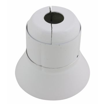 Escutcheon Replacement 2pc Alum WH 401R Split w/ Skirt 1/2"
