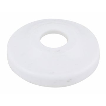 Escutcheon Plastic 1PC WH 1/2"