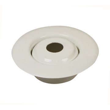 Escutcheon 2PC 501 ALUMINUM OW Flush/Rec 1/2"IPS(FL-3/4"ADJ)