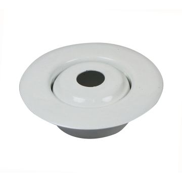 Escutcheon 2PC 501 ALUMINUM WHITE Flush/Rec 3/4"IPS