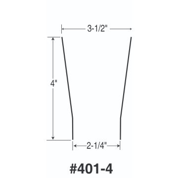 Extended 401 Skirt only 4" Aluminum(WH)