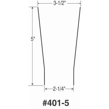 Extended 401 Skirt only 5" Aluminum(WH)