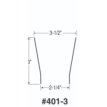 Extended 401 Skirt only 3" Aluminum