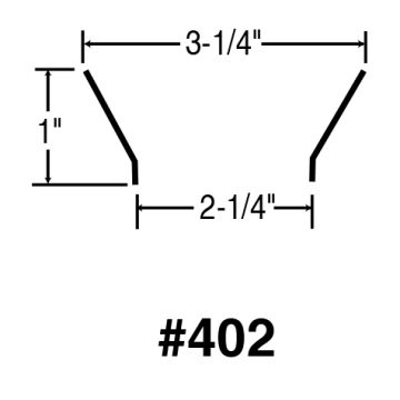 Escutcheon Skirt f/402 Brushed Aluminum