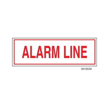 Sign Alum  6x2 Alarm Line (100/1000/22#)