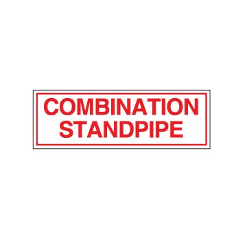 Sign Alum  6x2 Combo Standpipe (100/1000/22#)