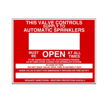 Sign Alum 9x7 Control Valve (500/55#)