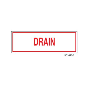 Sign Alum  6x2 Drain (100/1000/22#)