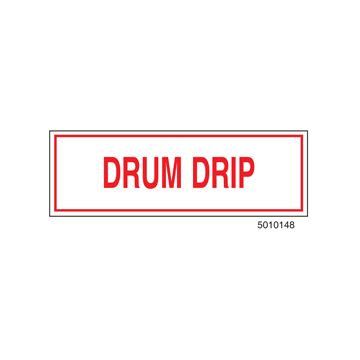 Sign Alum 6x2 Drum Drip (100/1000/22#)