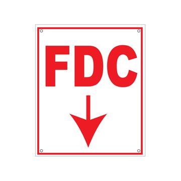 Sign Alum 10x12 FDC Arrow Down (100/33#)