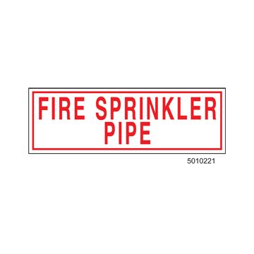 Sign Alum 6x2 Fire Sprinkler Pipe  (100/1000/22#)