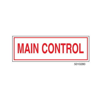 Sign Alum  6x2 Main Control (100/1000/22#)