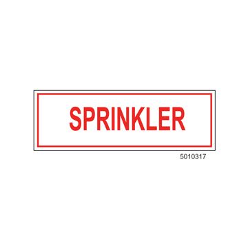 Sign Alum 6x2 Sprinkler (100/1000/22#)