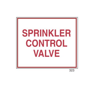 Sign Alum 12x10 Sprinkler Control Valve(200/64#)