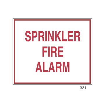 Sign Alum 12x10 Sprinkler Fire Alarm