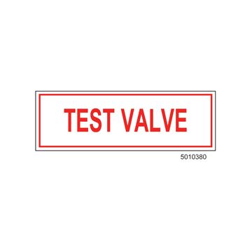 Sign Alum  6x2 Test Valve (100/1000/22#)