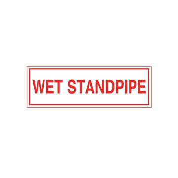 Sign Alum 6x2 Wet Standpipe (100/1000/22#)