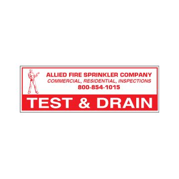 Sign Alum Personalized 6x2 Test & Drain (100/3.4#)