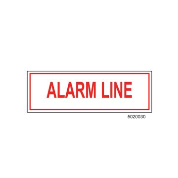 Sign Vinyl Decal 6x2 Alarm Line (100/.6#)